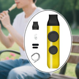Maxbell Kazoo Flute for Adults and Kids Adjustable Tone for Party Stage Music Lovers yellow Gradient