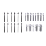 Maxbell 12Pcs Drum Screw Percussion Instrument Parts Rustproof Drum Kit Short Screws L