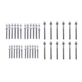Maxbell 12Pcs Drum Screw Percussion Instrument Parts Rustproof Drum Kit Short Screws L