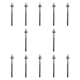 Maxbell 12Pcs Drum Screw Percussion Instrument Parts Rustproof Drum Kit Short Screws L