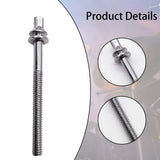 Maxbell 12Pcs Drum Screw Percussion Instrument Parts Rustproof Drum Kit Short Screws L