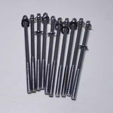 Maxbell 12Pcs Drum Screw Percussion Instrument Parts Rustproof Drum Kit Short Screws L