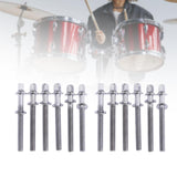 Maxbell 12Pcs Drum Screw Percussion Instrument Parts Rustproof Drum Kit Short Screws M