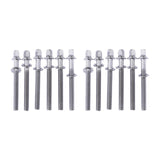 Maxbell 12Pcs Drum Screw Percussion Instrument Parts Rustproof Drum Kit Short Screws S