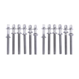 Maxbell 12Pcs Drum Screw Percussion Instrument Parts Rustproof Drum Kit Short Screws S