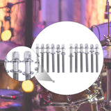 Maxbell 12 Pieces Drum Screw Metal Percussion Instrument Parts Drum Kit Short Screws XL