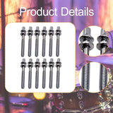 Maxbell 12 Pieces Drum Screw Metal Percussion Instrument Parts Drum Kit Short Screws L