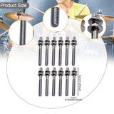 Maxbell 12 Pieces Drum Screw Metal Percussion Instrument Parts Drum Kit Short Screws L