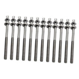 Maxbell 12 Pieces Drum Screw Metal Percussion Instrument Parts Drum Kit Short Screws M