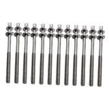 Maxbell 12 Pieces Drum Screw Metal Percussion Instrument Parts Drum Kit Short Screws M