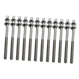 Maxbell 12 Pieces Drum Screw Metal Percussion Instrument Parts Drum Kit Short Screws M