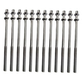 Maxbell 12 Pieces Drum Screw Metal Percussion Instrument Parts Drum Kit Short Screws S