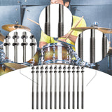 Maxbell 12 Pieces Drum Screw Metal Percussion Instrument Parts Drum Kit Short Screws S