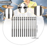 Maxbell 12 Pieces Drum Screw Metal Percussion Instrument Parts Drum Kit Short Screws S