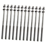 Maxbell 12 Pieces Drum Screw Metal Percussion Instrument Parts Drum Kit Short Screws XS