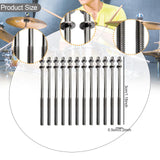 Maxbell 12 Pieces Drum Screw Metal Percussion Instrument Parts Drum Kit Short Screws XS
