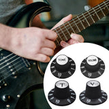 Maxbell Electric Guitar Control Knob Easy to Install Premium Bass Guitar Accessories Tone