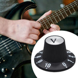 Maxbell Electric Guitar Control Knob Easy to Install Premium Bass Guitar Accessories V