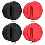 Maxbell Snare Drum Bag Dustproof Portable Snare Drum Storage Bag with Shoulder Strap 40cmx17cm Red