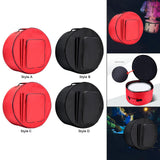 Maxbell Snare Drum Bag Dustproof Portable Snare Drum Storage Bag with Shoulder Strap 40cmx17cm Red