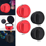 Maxbell Snare Drum Bag Dustproof Portable Snare Drum Storage Bag with Shoulder Strap 40cmx17cm Red