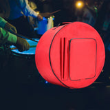 Maxbell Snare Drum Bag Dustproof Portable Snare Drum Storage Bag with Shoulder Strap 40cmx17cm Red