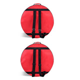 Maxbell Snare Drum Bag Dustproof Portable Snare Drum Storage Bag with Shoulder Strap 43cmx20cm Red
