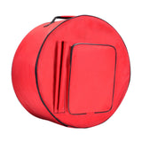 Maxbell Snare Drum Bag Dustproof Portable Snare Drum Storage Bag with Shoulder Strap 43cmx20cm Red