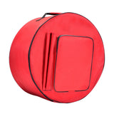 Maxbell Snare Drum Bag Dustproof Portable Snare Drum Storage Bag with Shoulder Strap 43cmx20cm Red