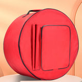 Maxbell Snare Drum Bag Dustproof Portable Snare Drum Storage Bag with Shoulder Strap 43cmx20cm Red