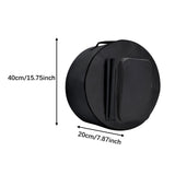 Maxbell Snare Drum Bag Dustproof Portable Snare Drum Storage Bag with Shoulder Strap 43cmx20cm Black