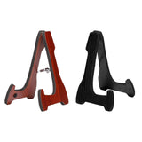 Maxbell Folding Guitar Stand Bracket Wooden Guitar Holder for Basses Electric Guitar Red Brown