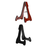 Maxbell Folding Guitar Stand Bracket Wooden Guitar Holder for Basses Electric Guitar Red Brown