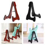 Maxbell Folding Guitar Stand Bracket Wooden Guitar Holder for Basses Electric Guitar Red Brown