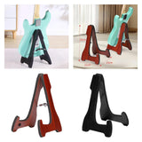 Maxbell Folding Guitar Stand Bracket Wooden Guitar Holder for Basses Electric Guitar Red Brown