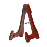 Maxbell Folding Guitar Stand Bracket Wooden Guitar Holder for Basses Electric Guitar Red Brown