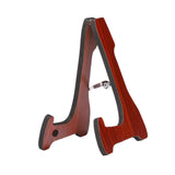 Maxbell Folding Guitar Stand Bracket Wooden Guitar Holder for Basses Electric Guitar Red Brown