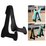 Maxbell Folding Guitar Stand Bracket Wooden Guitar Holder for Basses Electric Guitar Black