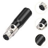 Maxbell 4Pin Mini XLR Adapter 4 Pin Mini XLR Female to Male for Entertainment Speech