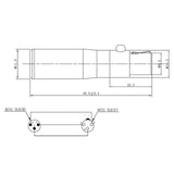 Maxbell 4Pin Mini XLR Adapter 4 Pin Mini XLR Female to Male for Entertainment Speech