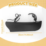 Double Bass Bow Quiver Portable PU Leather Waterproof Sturdy Bass Bow Holder Black