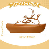 Double Bass Bow Quiver Portable PU Leather Waterproof Sturdy Bass Bow Holder Brown