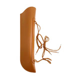 Double Bass Bow Quiver Portable PU Leather Waterproof Sturdy Bass Bow Holder Brown