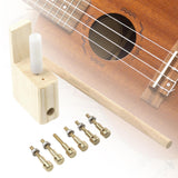 Maxbell Guitar Bridge Pins Repair Set Professional Sturdy Enhances Soundboard Volume Copper bolt type
