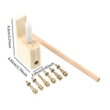 Maxbell Guitar Bridge Pins Repair Set Professional Sturdy Enhances Soundboard Volume Copper bolt type