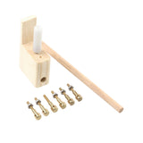 Maxbell Guitar Bridge Pins Repair Set Professional Sturdy Enhances Soundboard Volume Copper bolt type