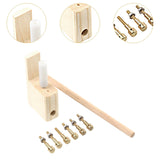Maxbell Guitar Bridge Pins Repair Set Professional Sturdy Enhances Soundboard Volume Copper bolt type
