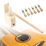 Maxbell Guitar Bridge Pins Repair Set Professional Sturdy Enhances Soundboard Volume Copper bolt type