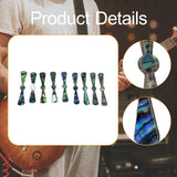 Maxbell 9Pcs Guitar Fingerboard Inlay Dots Bow Decoration Stickers for Ukulele Bass