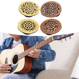 Maxbell Guitar Soundhole Cover Decorative Parts for Acoustic Guitars Block Protector Style A Yellow